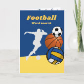 フットボールの単語検索ゲーミングカード シーズンカード (正面)