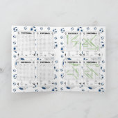 フットボールの単語検索ゲーミングカード シーズンカード (内部)