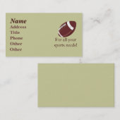 フットボールの名刺 名刺 (正面/裏面)