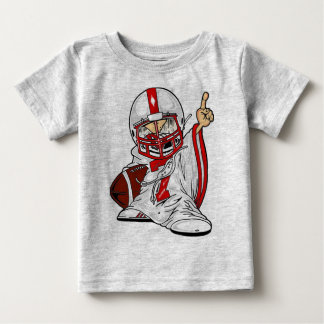 フットボールの子供 ベビーTシャツ