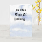 フットボールの寡婦の悔やみや弔慰カード カード (黄色い花)