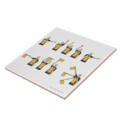 フットボールの審判員の信号 タイル (側面)