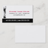 フットボールの審判員-個人事業カード 名刺 (正面/裏面)