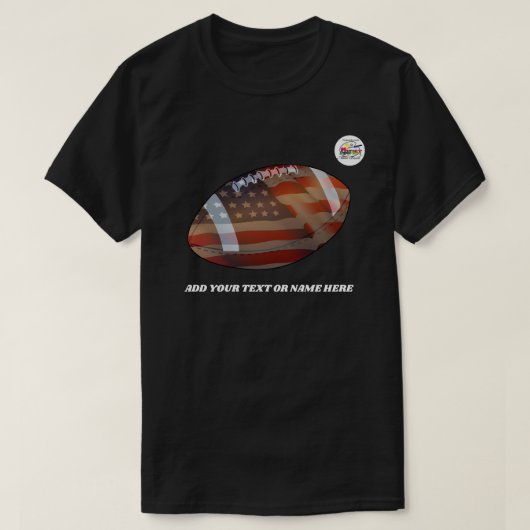 フットボールの愛国心 Tシャツ (デザイン正面)
