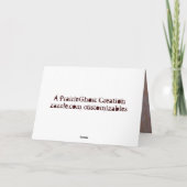 フットボールの挨拶状 カード (裏面)