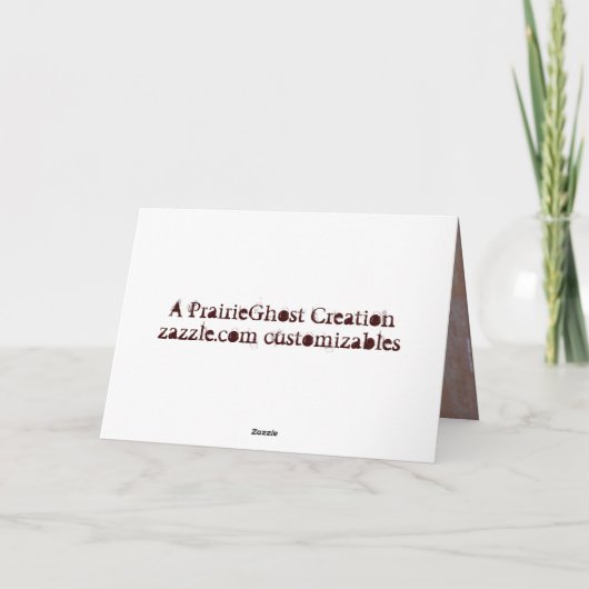 フットボールの挨拶状 カード (裏面)