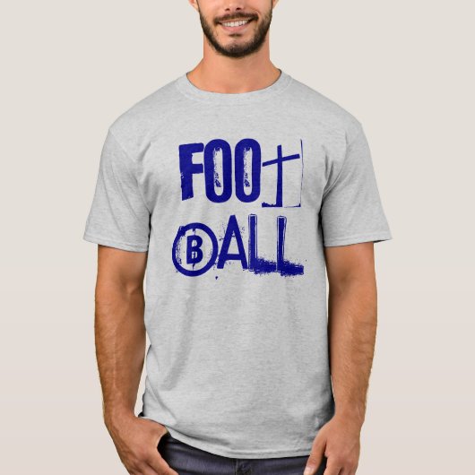 フットボールの文字のTシャツ Tシャツ (正面)