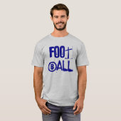 フットボールの文字のTシャツ Tシャツ (正面フル)