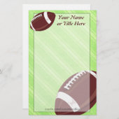 フットボールの文房具 便箋 (正面/裏面)