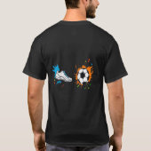 フットボールの日のTシャツ Tシャツ (裏面)