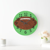 フットボールの柱時計の時間 ラージ壁時計 (ホーム)