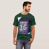 フットボールの熱気 | サッカー選手Tシャツ Tシャツ (正面フル)