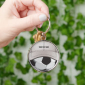フットボールの球の帽子Keychain キーホルダー (手)