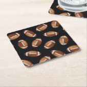 フットボールの用意して下さいか。 スクエアペーパーコースター (アングル)