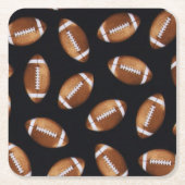 フットボールの用意して下さいか。 スクエアペーパーコースター (正面)