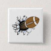 フットボールの破烈のTシャツおよびギフト 缶バッジ (正面)