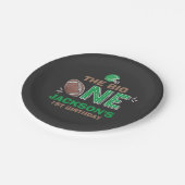 フットボールの紙皿7"紙皿のフットボールのパーティー ペーパープレート (アングル)