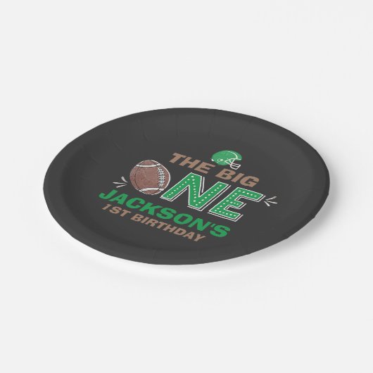 フットボールの紙皿7"紙皿のフットボールのパーティー ペーパープレート (アングル)