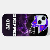 フットボールの紫色の煙 Case-Mate iPhoneケース (裏面 (横))