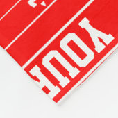 フットボールの網あなたの文字および色 フリースブランケット (角)