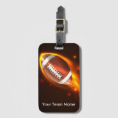 フットボールの荷物のラベル、フットボールのバッグのラベル ラゲッジタグ (正面縦)