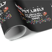 フットボールの試合を見る可能性が最も高い ラッピングペーパー (ロールコーナー)