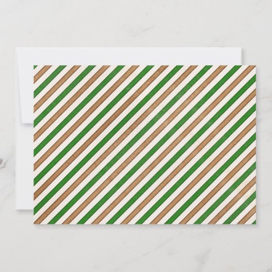 フットボールの誕生会の緑の黒の男の子の写真 招待状 (裏面)