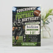 フットボールの誕生日パーティー 招待状 (スタンド正面)