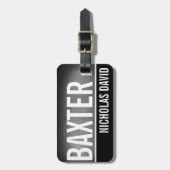 フットボールの豚革のカスタムな荷物のラベルのモノグラム ラゲッジタグ (正面縦)