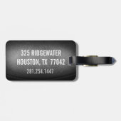 フットボールの豚革のカスタムな荷物のラベルのモノグラム ラゲッジタグ (裏面横)