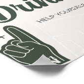 フットボールの赤ちゃんシャワードリンク ポスター (角)