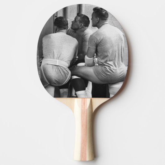 フットボールの運動選手が付いているかい 卓球ラケット (正面)