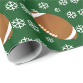 フットボールの雪片の包装紙 ラッピングペーパー (ロールコーナー)
