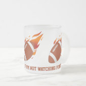 フットボールの風刺によって曇らされるマグ フロストグラスマグカップ (正面右)