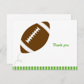 フットボールはオールスターの平たい箱メッセージカード感謝していしています ノートカード (正面/裏面)