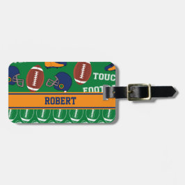 フットボールはスポーツ・ファンのアスリートパターンを個人化します ラゲッジタグ