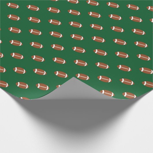 フットボールはテーマ|をあらゆる背景色遊ばします ラッピングペーパー (角)