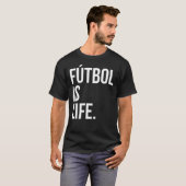 フットボールは人生 Tシャツ (正面フル)