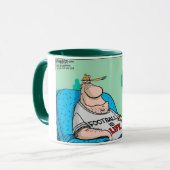 フットボールは生命引きましたLittonのコーヒー・マグをです マグカップ (正面左)