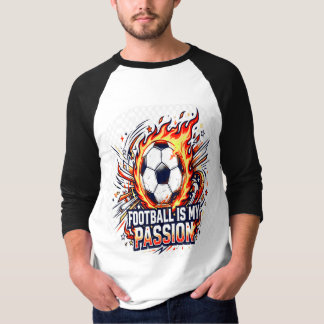 フットボールは私の情熱Tシャツ | サッカー ファングラフィック Tシャツ