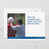 フットボールは郵便はがきを遊ばします ポストカード (正面/裏面)