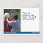 フットボールは郵便はがきを遊ばします ポストカード (正面)