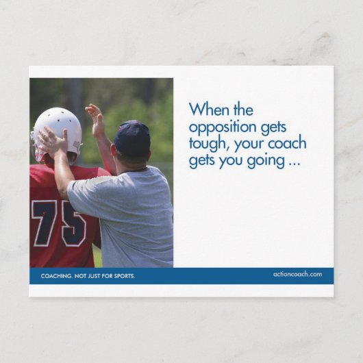 フットボールは郵便はがきを遊ばします ポストカード (正面)