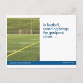 フットボールは郵便はがきを遊ばします ポストカード (正面)