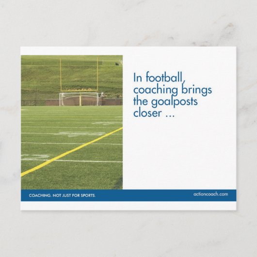 フットボールは郵便はがきを遊ばします ポストカード (正面)