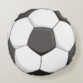 フットボールまたはサッカーボール ラウンドクッション (裏面)