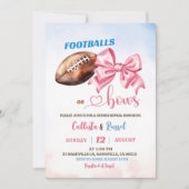 フットボールまたはボウジェンダーの表示 招待状 (正面)