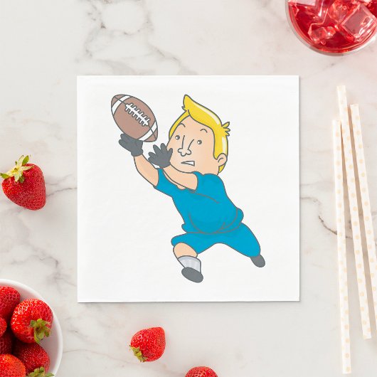 フットボールをキャッチする スタンダードランチョンナプキン