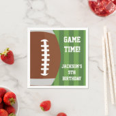 フットボールをテーマにしたナプキン | 紙パーティー商品 スタンダードカクテルナプキン (インサイチュ)