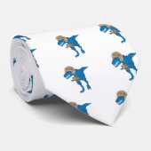 フットボールを遊んでいる恐竜 ネクタイ (ロール)